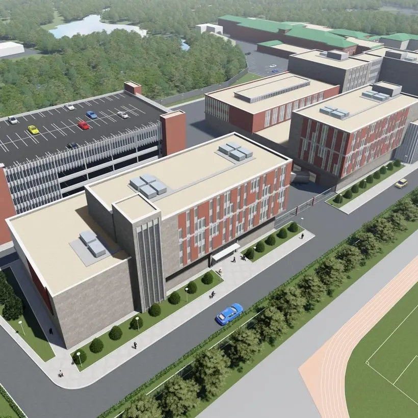 photo of 3d model with technopark renovation